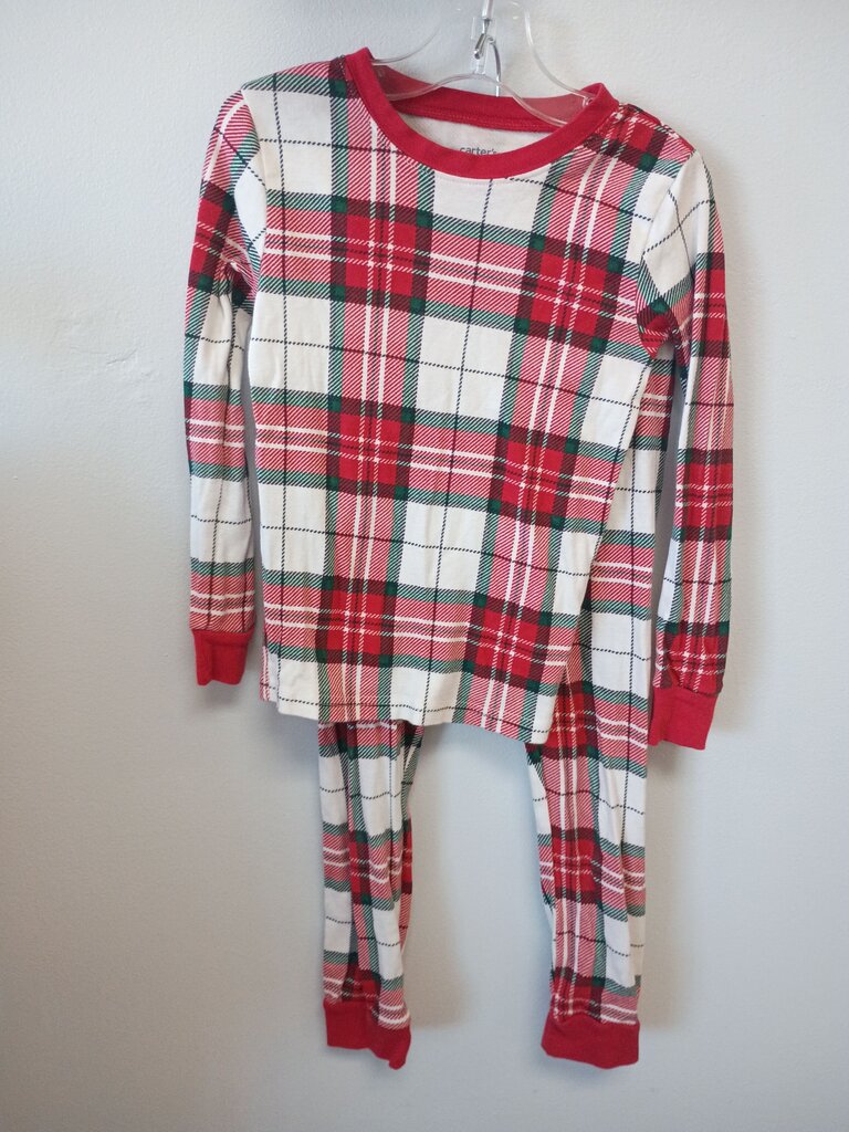 Carter's Red and White Plaid Pajama Set