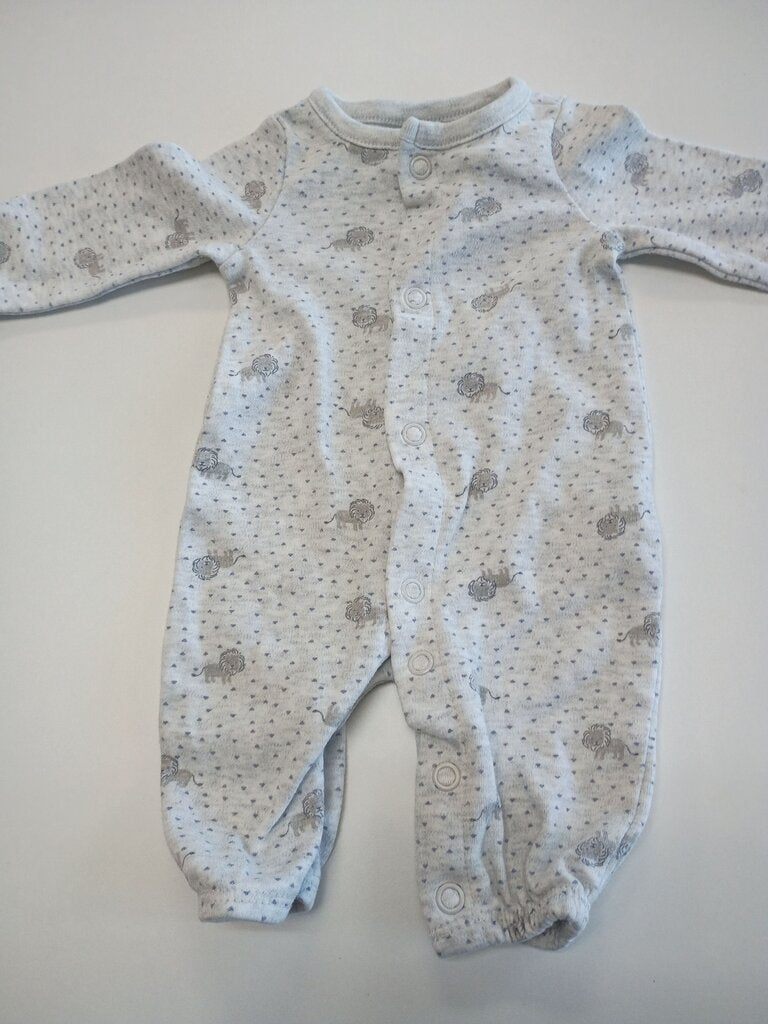 * Carter's Just One You Gray Sleeper with Lion Print, size Preemie