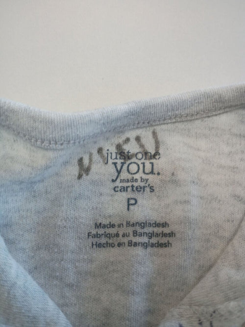 * Carter's Just One You Gray Sleeper with Lion Print, size Preemie