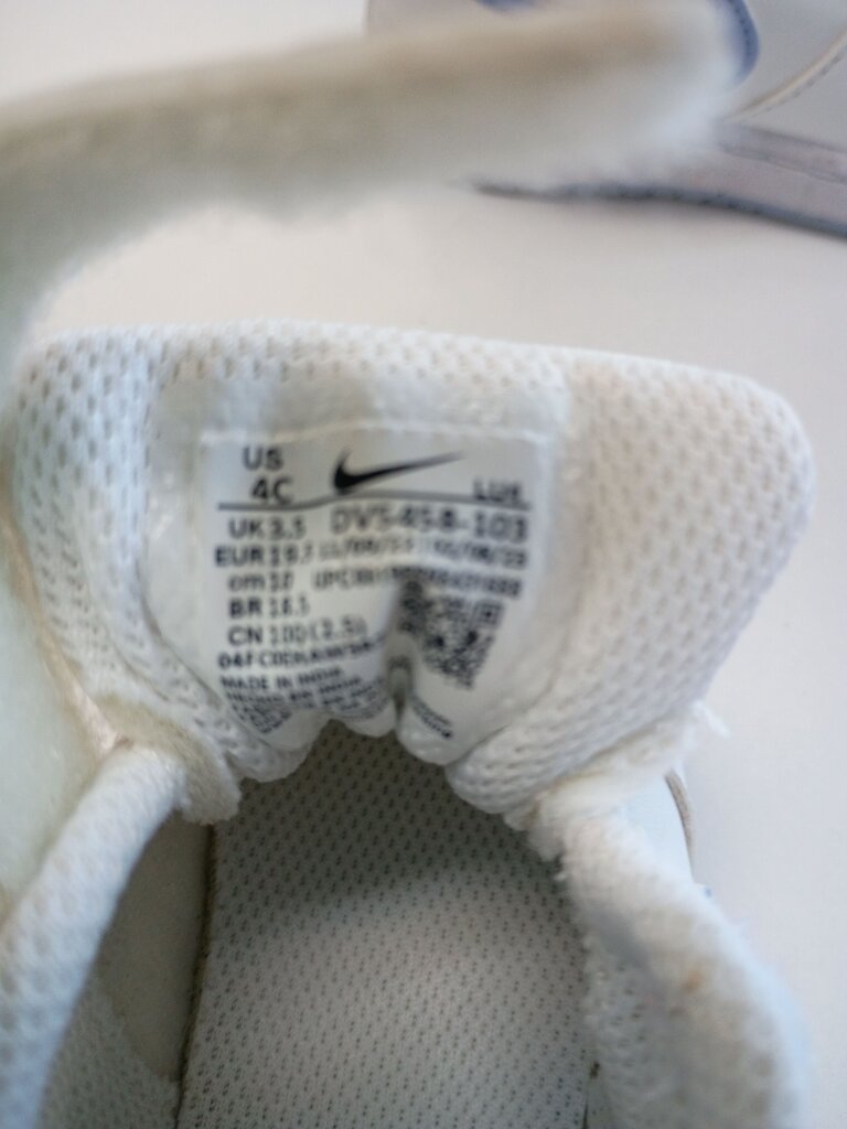 Nike Baby Boy's White and Blue Shoes