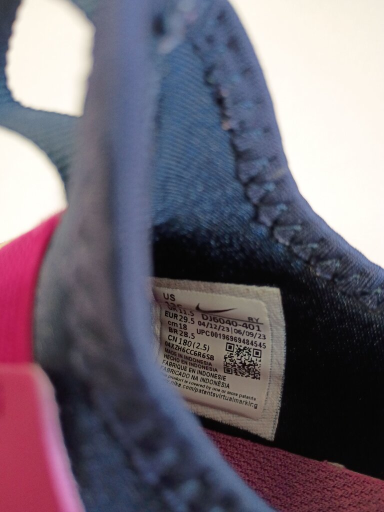 Nike Kids' Slip-On Shoes in Pink and Navy