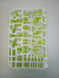 Dishwasher Detergent Holder Rack Green and White