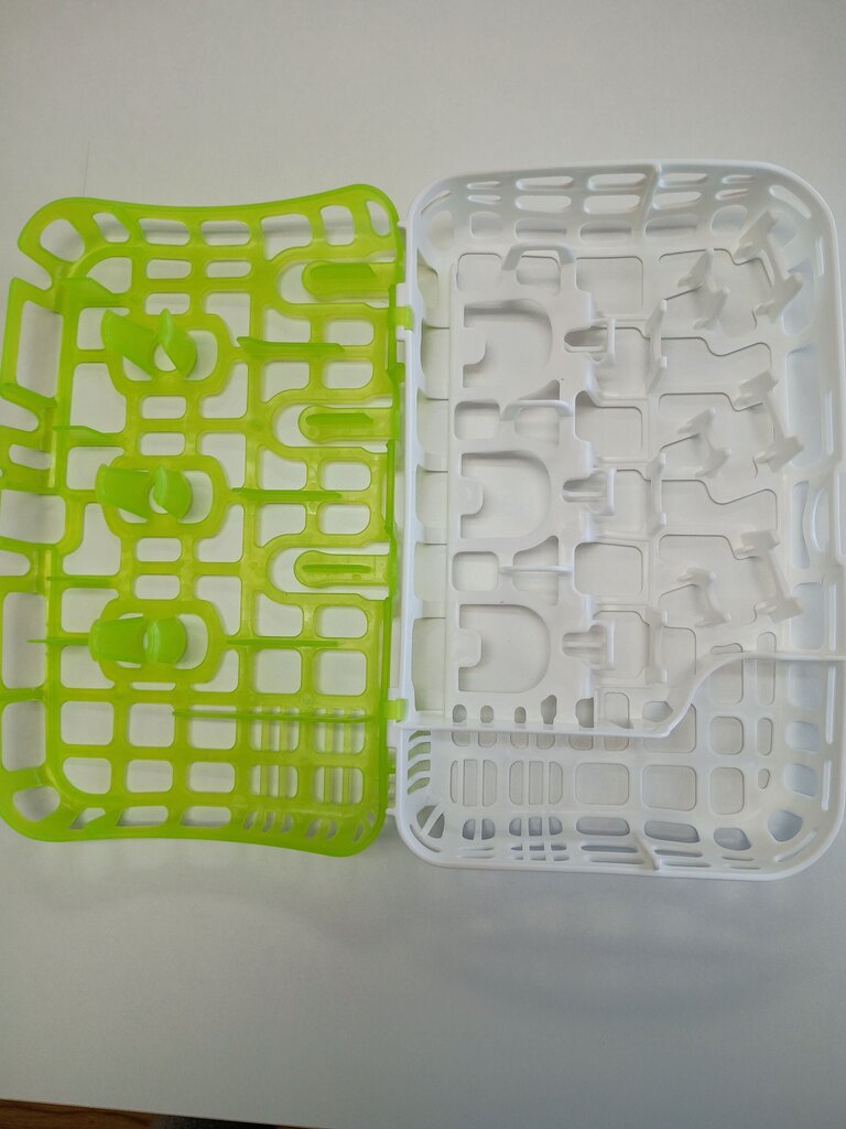 Dishwasher Detergent Holder Rack Green and White