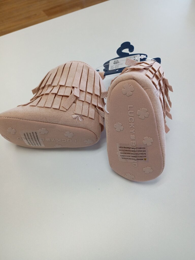 Lucky Brand Pink Fringe Booties