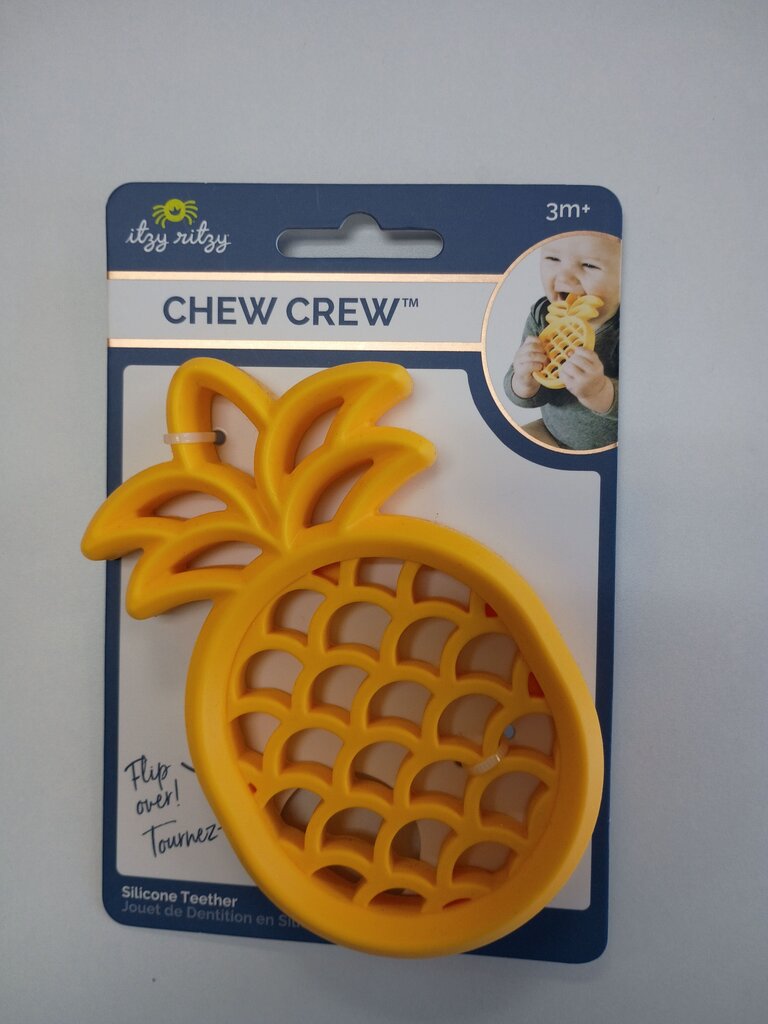 Itzy Ritzy Chew Crew Silicone Teether - Pineapple