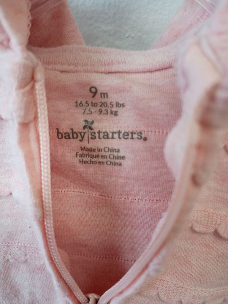 Baby Starters Pink Zip-Up Hoodie