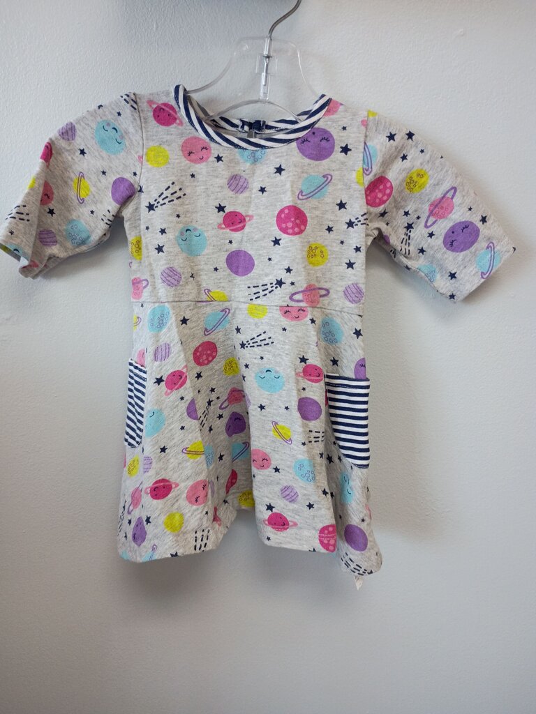 Babys Starters Girls Dress with Space Theme