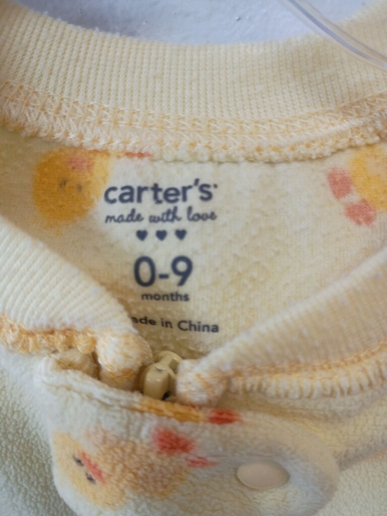 Carter's Cuddly Yellow Duck Sleep Sack 0-9 Months