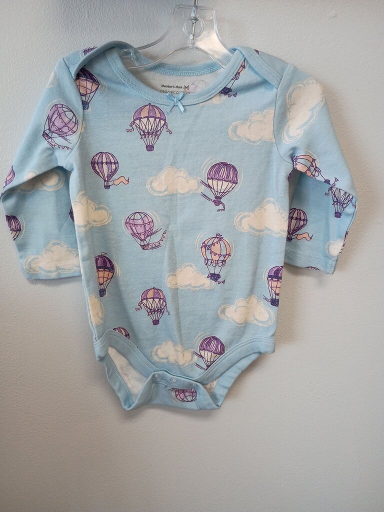 Member's Mark Organic Cotton Baby Onesie with Hot Air Balloon Print