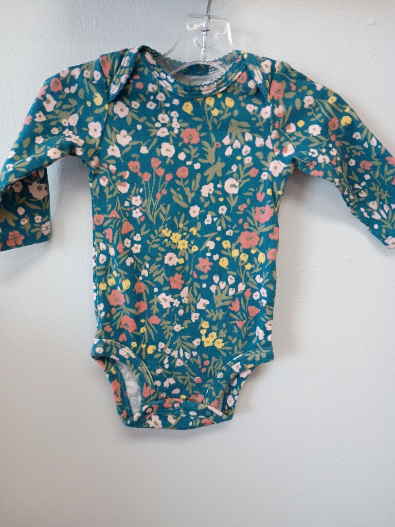 Carter's Floral Print L/S Onesie