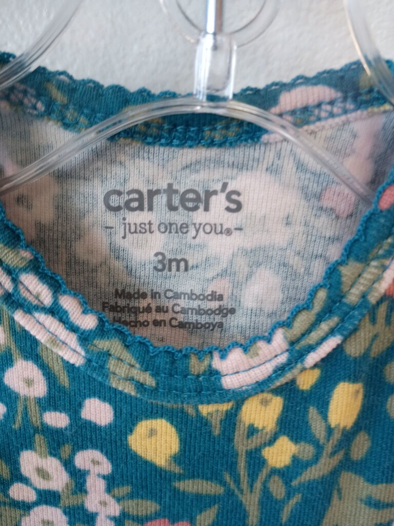 Carter's Floral Print L/S Onesie