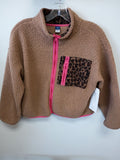 Old Navy Girls' Fleece Jacket with Leopard Pocket