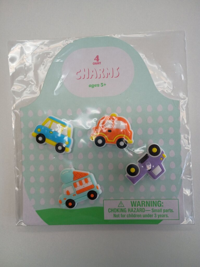 Colorful Vehicle Shoe Charms Set
