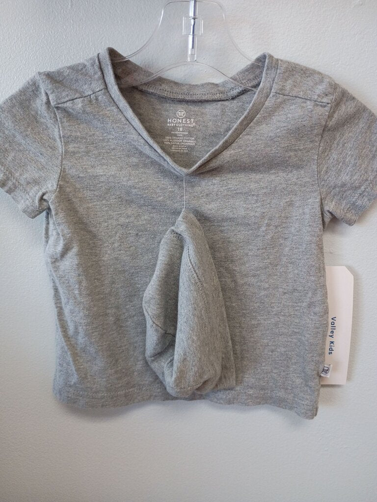 Honest Baby Clothing Gray Short Sleeve Shirt