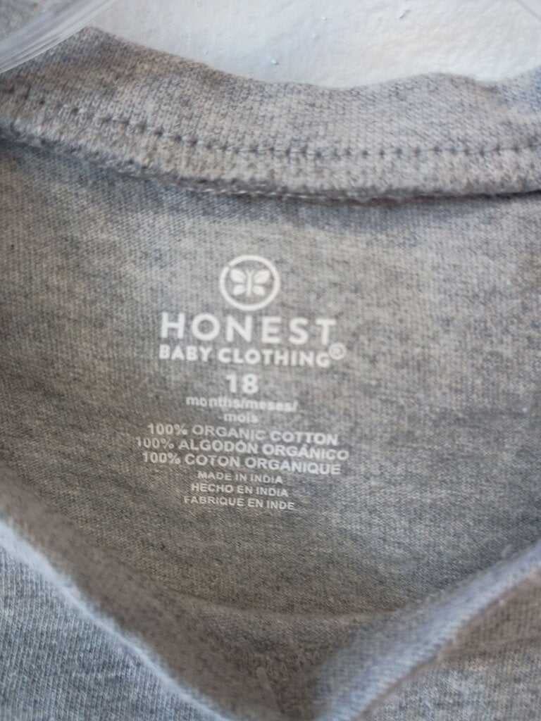 Honest Baby Clothing Gray Short Sleeve Shirt