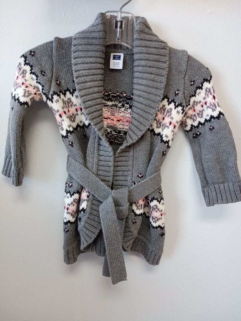 Janie and Jack Gray Knit Cardigan for Infants