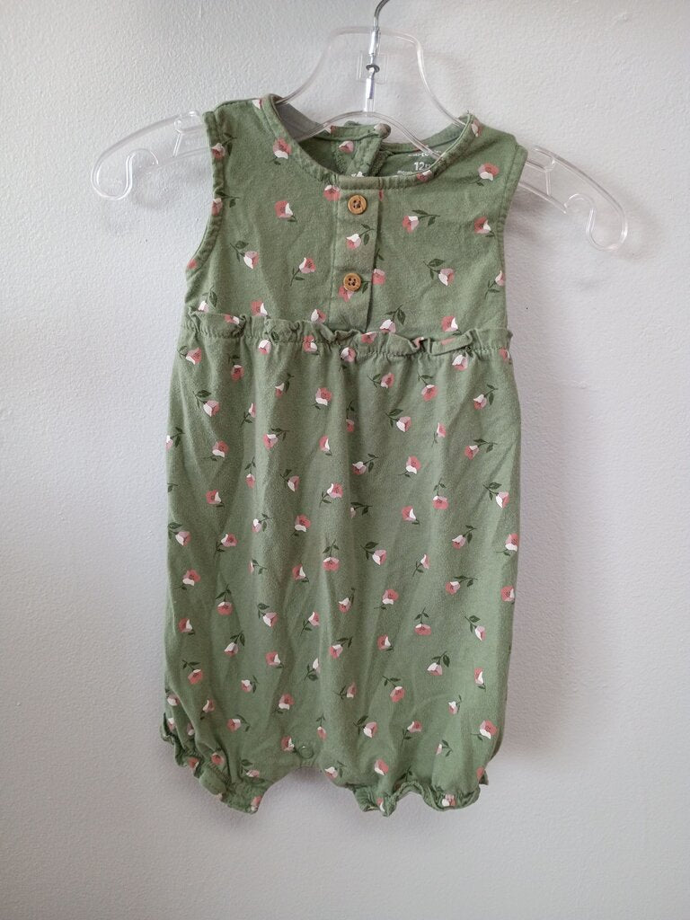 Carters Floral Print Baby Romper