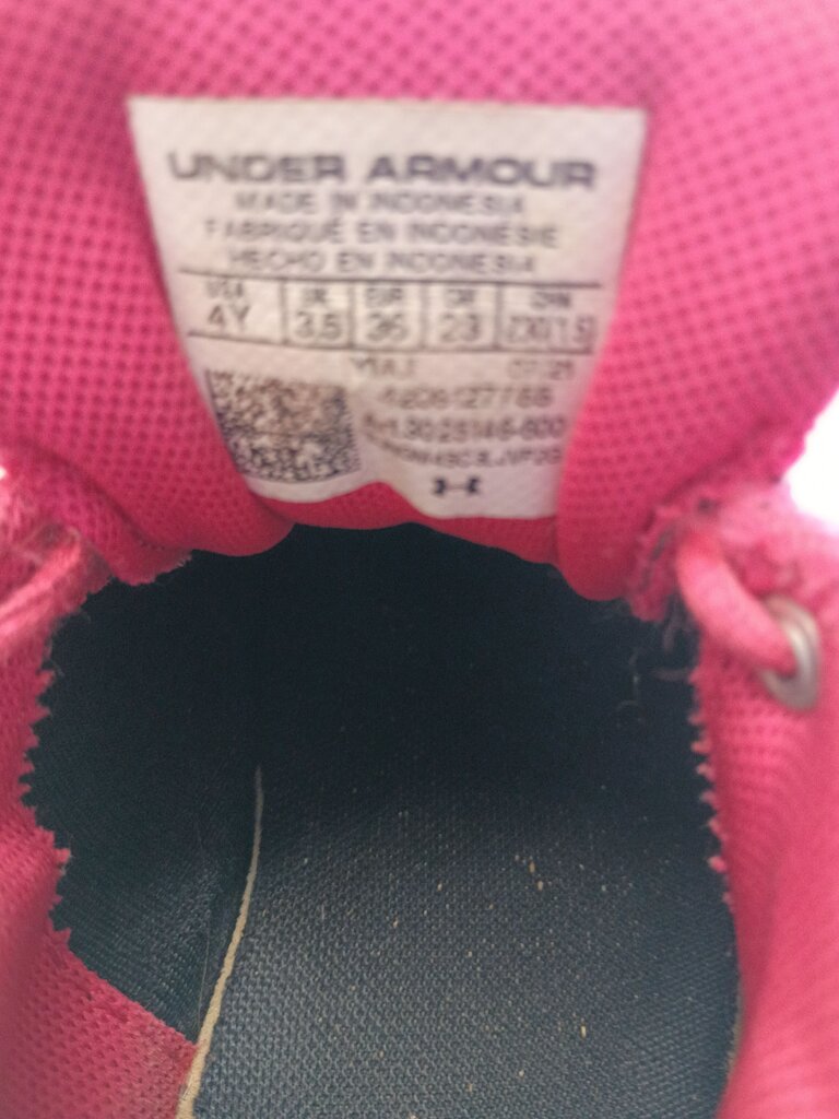 Under Armour Pink Athletic Shoes