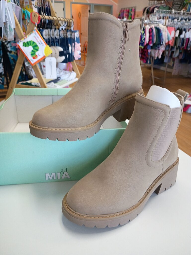 Mia Girls' Beige Ankle Boots