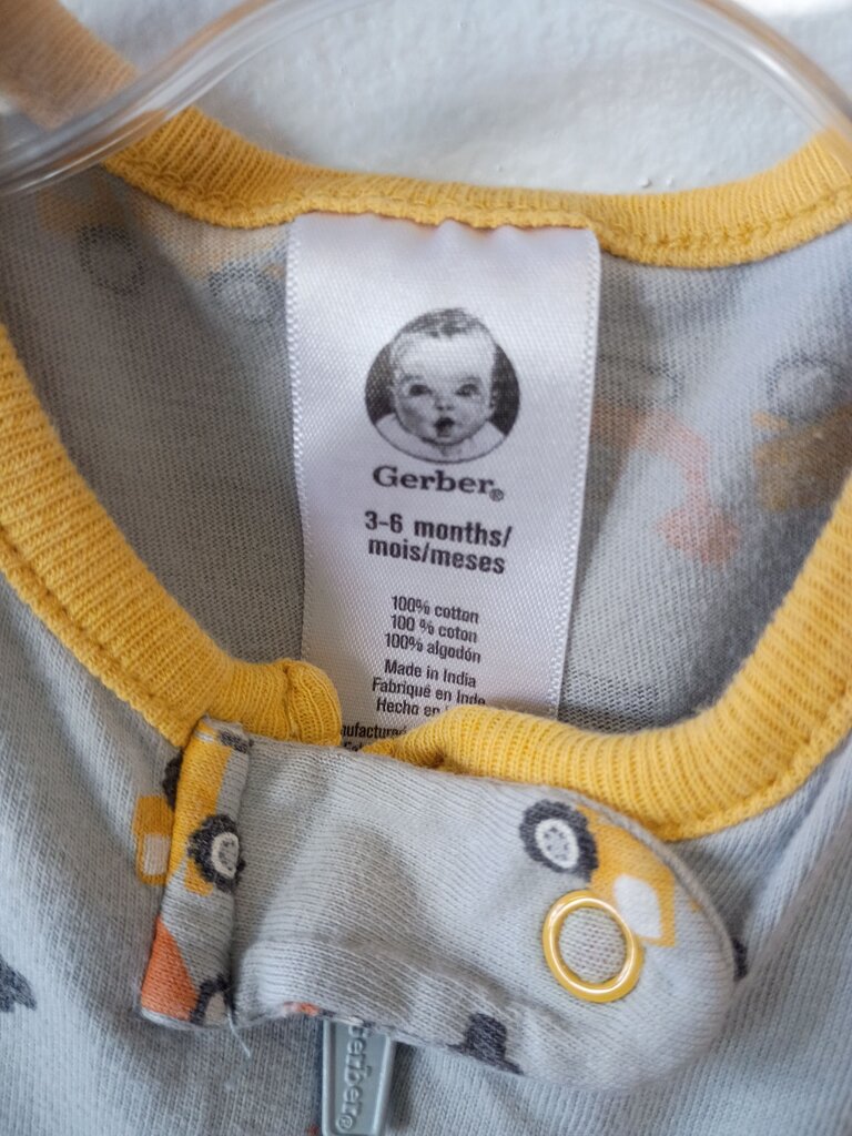 Gerber Baby Boy's Zip-Up Sleeper with Truck Print