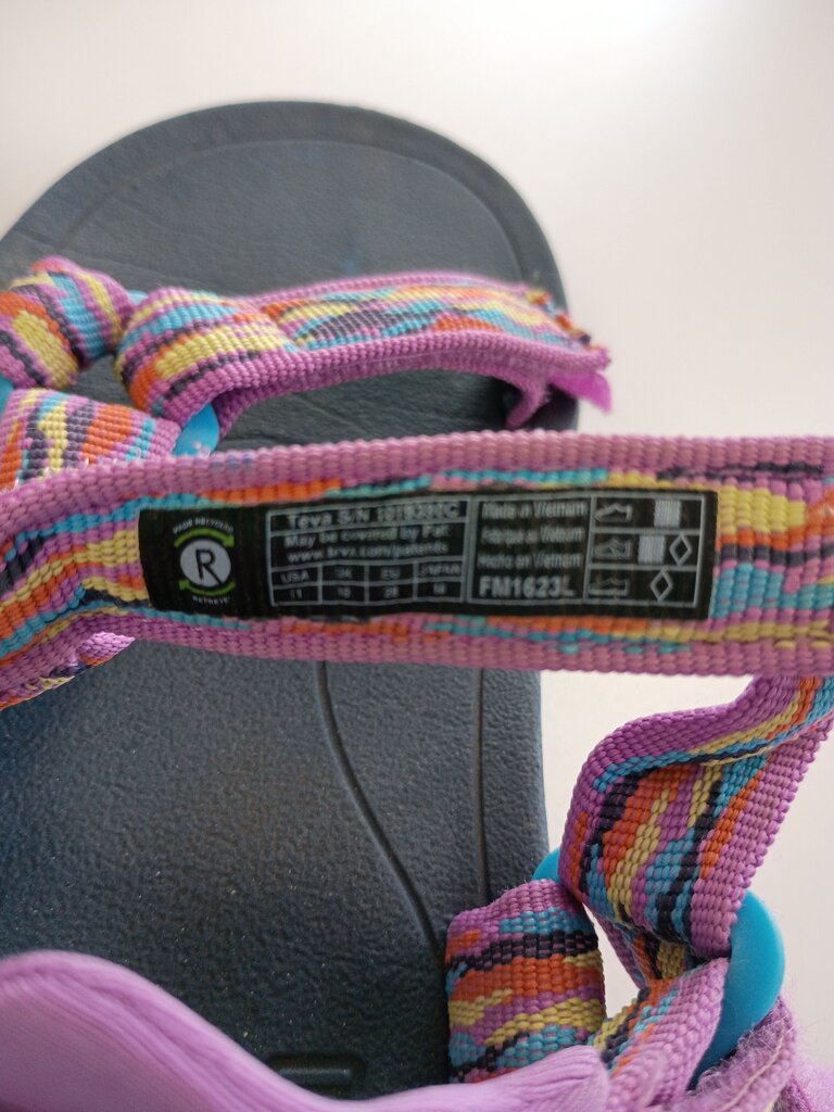 Teva Girls' Purple Patterned Sandals