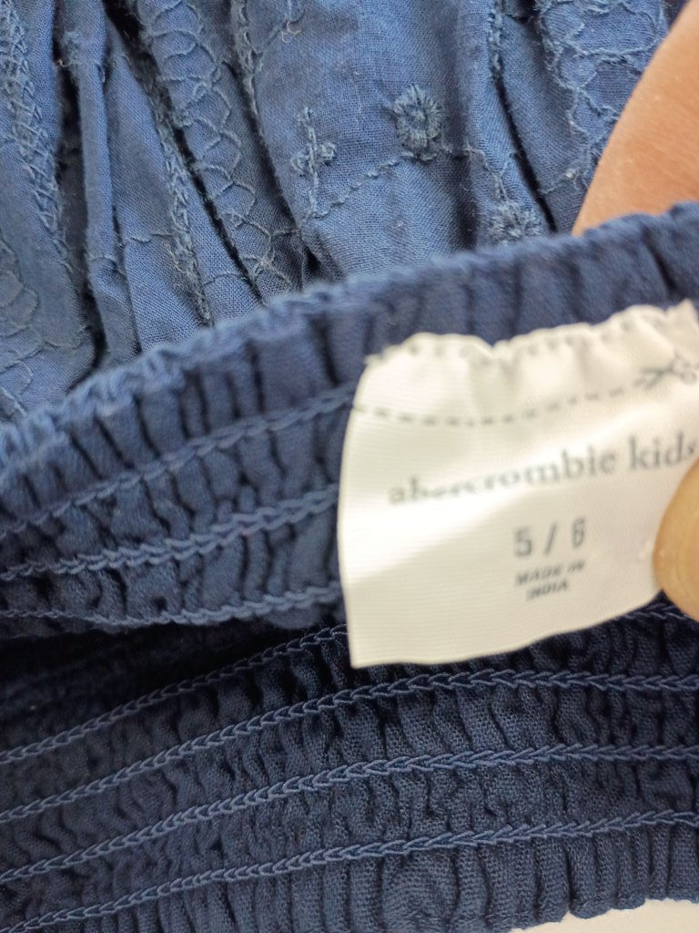 Abercrombie Kids Navy Pleated Skirt