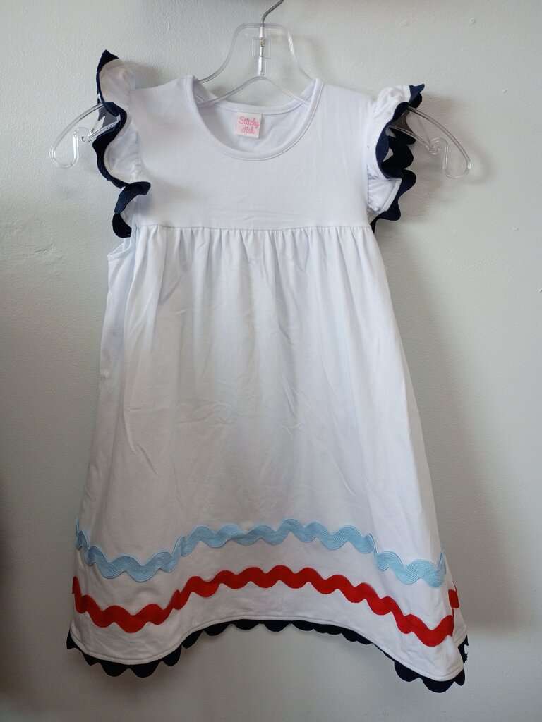 Stitchy Fish Ruffled Dress