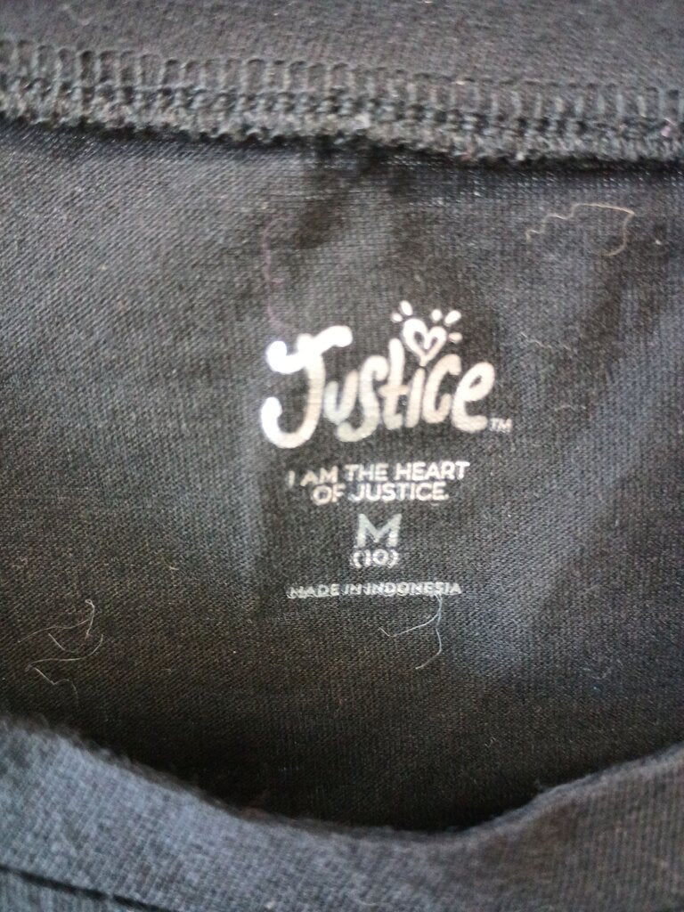 Justice Black T-Shirt Increase the Peace