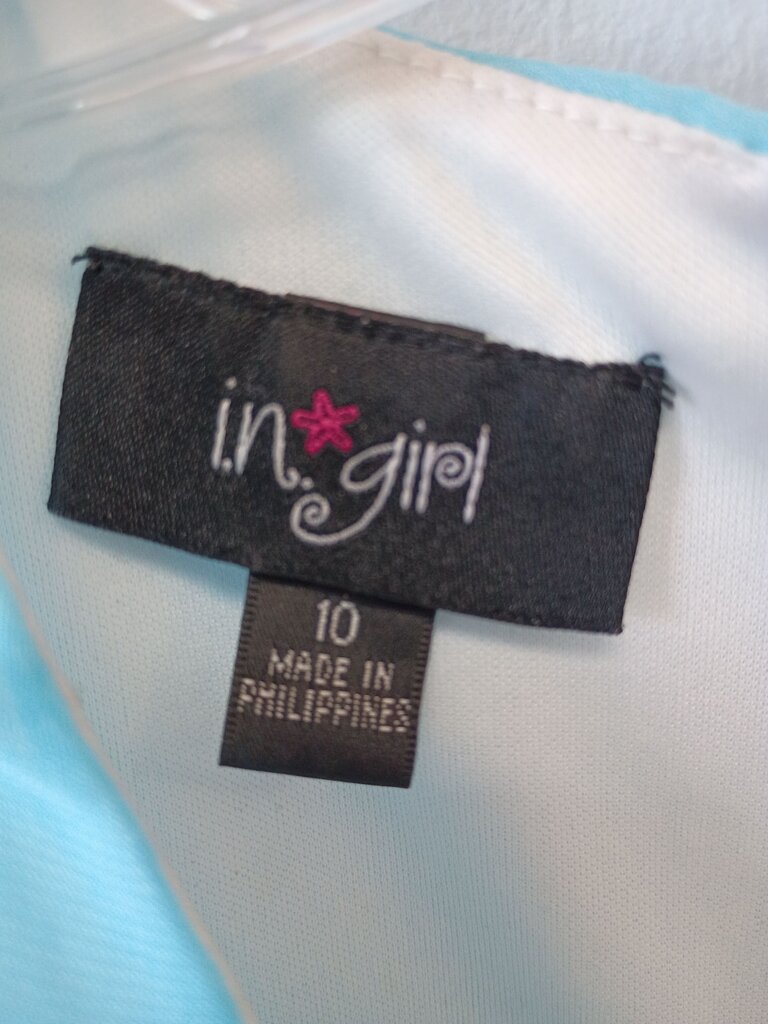 in.girl Pink and Aqua Printed Dress