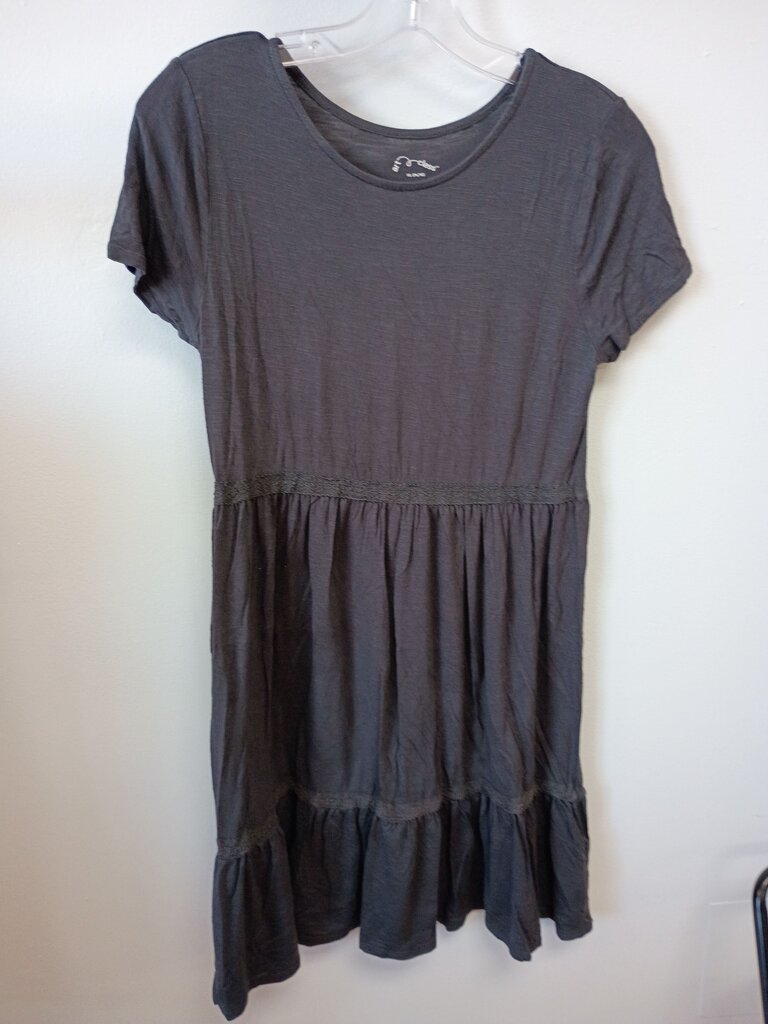 Art Class Gray Ruffled Dress
