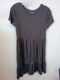 Art Class Gray Ruffled Dress