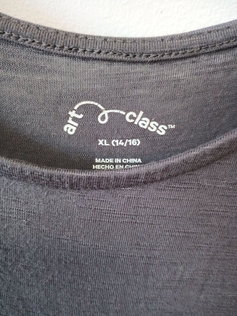 Art Class Gray Ruffled Dress