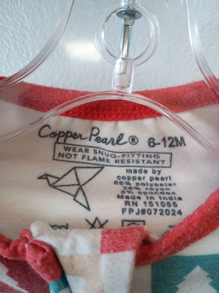 Copper Pearl 6-12 Months Holiday Themed Sleeper