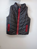 Calvin Klein Jeans Black Puffer Vest with Red Accents