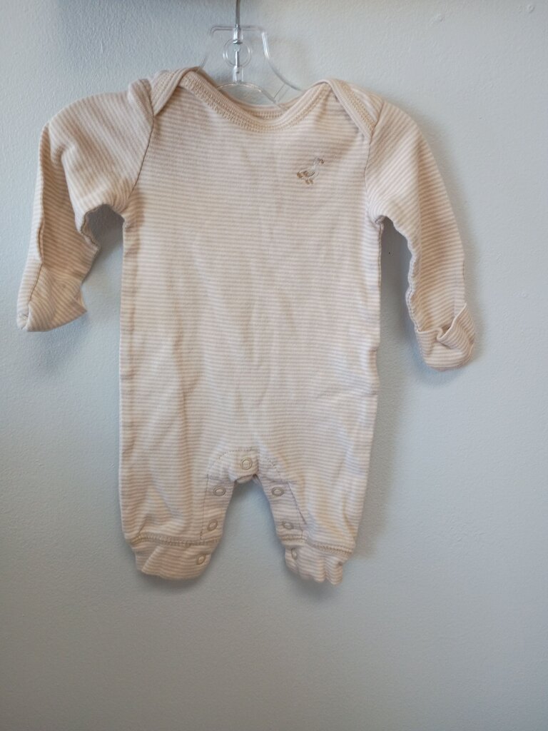 * Carter's Beige & White Striped Sleeper, size Newborn