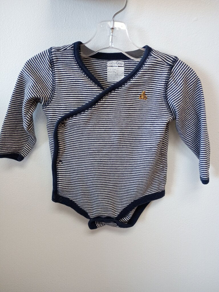 babyGap Striped Wrap Bodysuit
