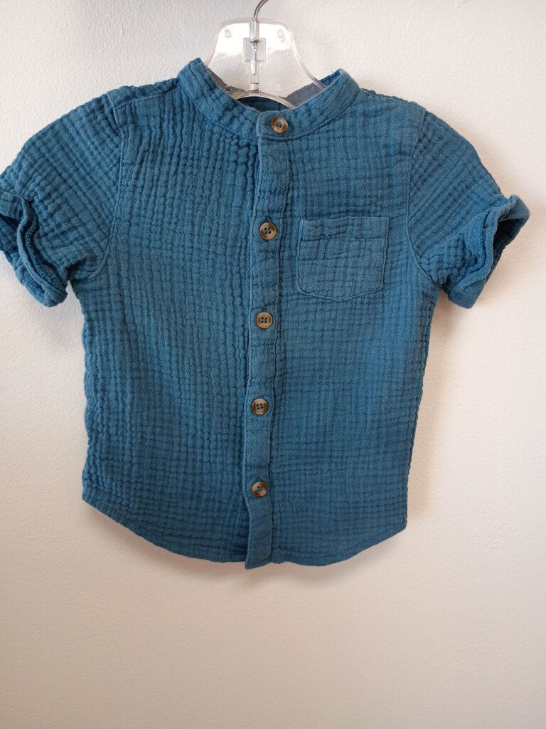 Baby Cat & Jack Button-Up Short Sleeve Shirt