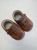 Brown Velcro Closure Toddler Shoes