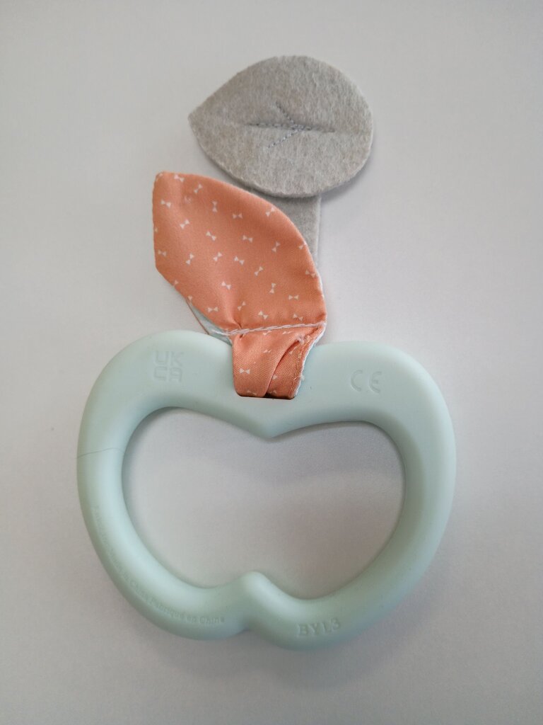 Teething Toy with Fabric Leaf