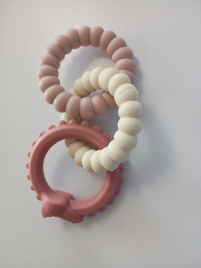 Silicone Baby Teething Rings Set