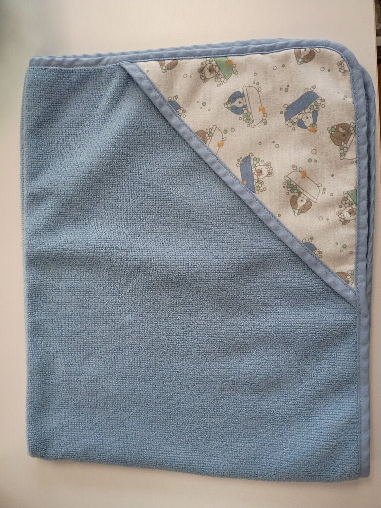 Baby Essentials Blue Hooded Towel