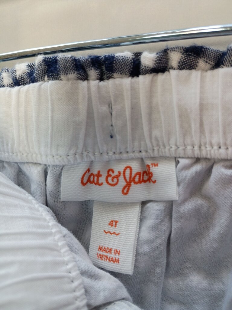 Cat & Jack Blue and White Gingham Shorts