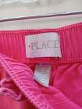 Pink Elastic Waist Shorts