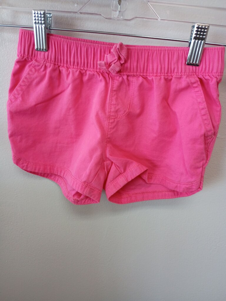Pink Elastic Waist Shorts