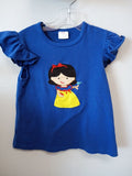 Girls' Blue Snow White T-Shirt