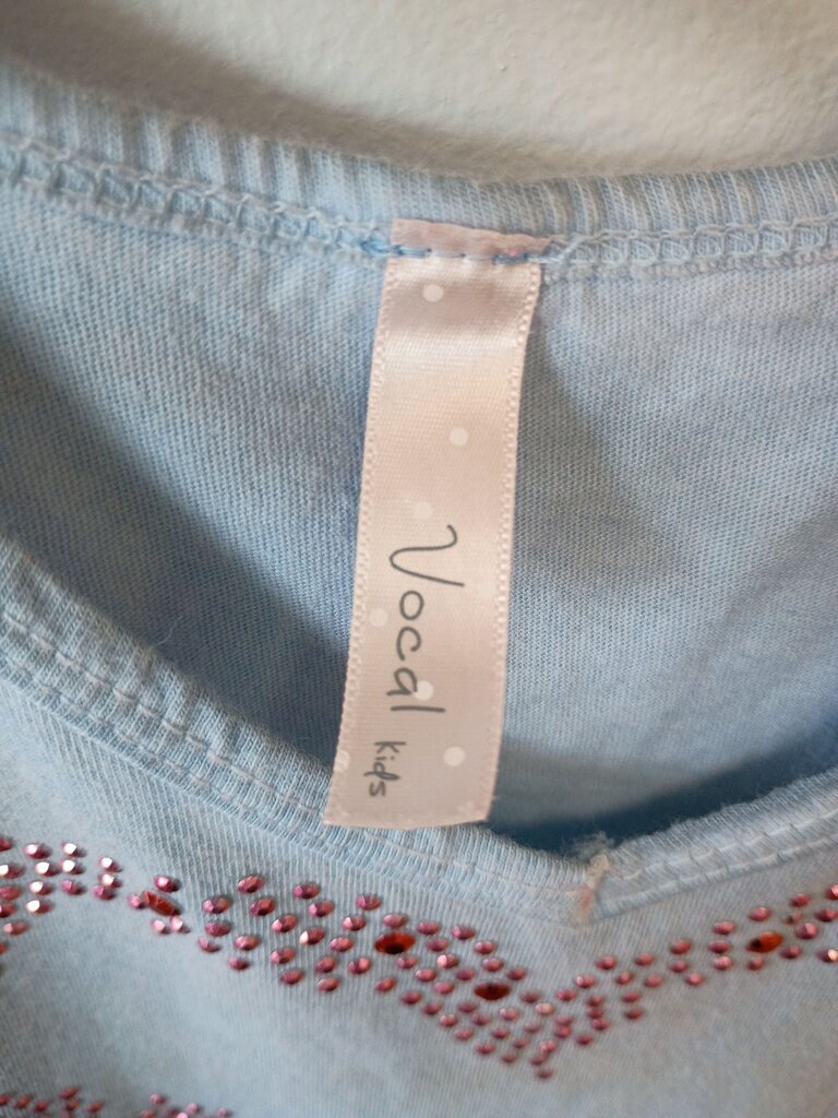 Vocal Kids Denim Dress with Heart Design