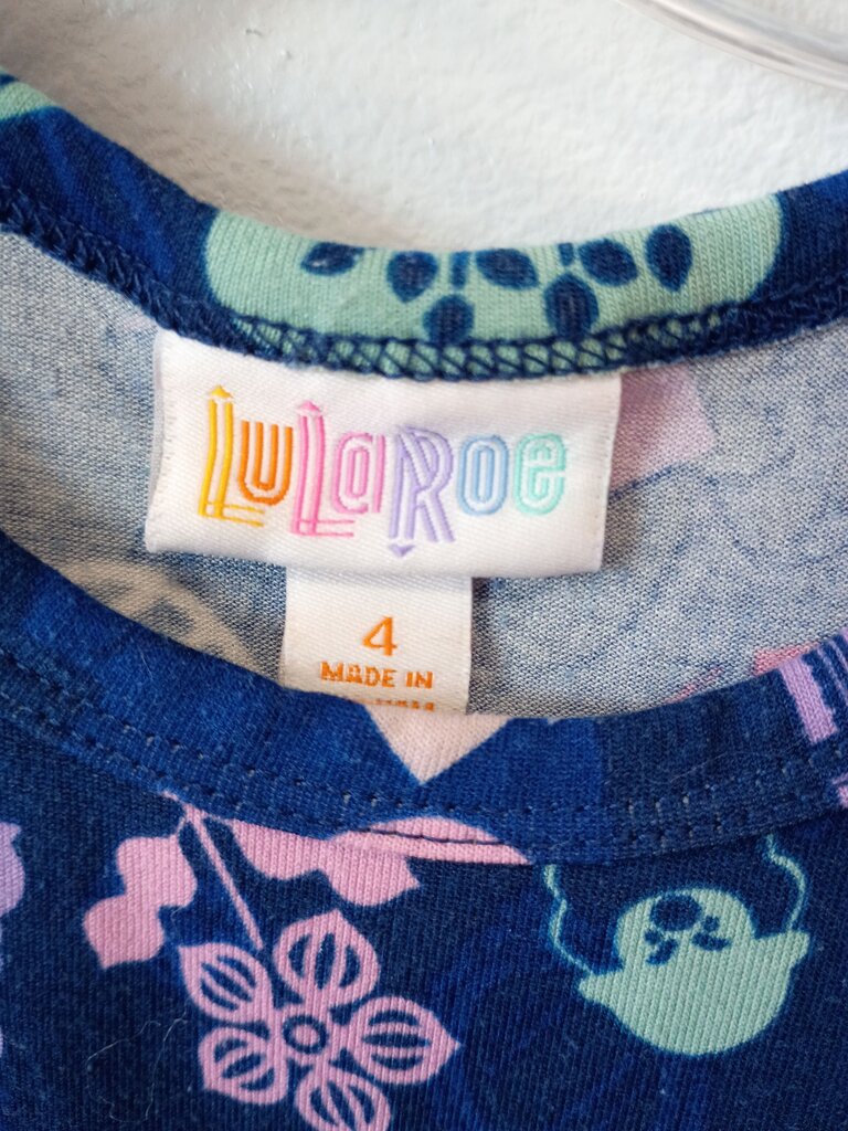 LuLaRoe Girls' Dress with Colorful Patterns