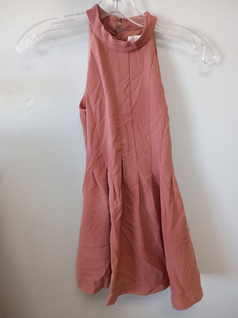 GB Girls Halter Dress in Rose Pink