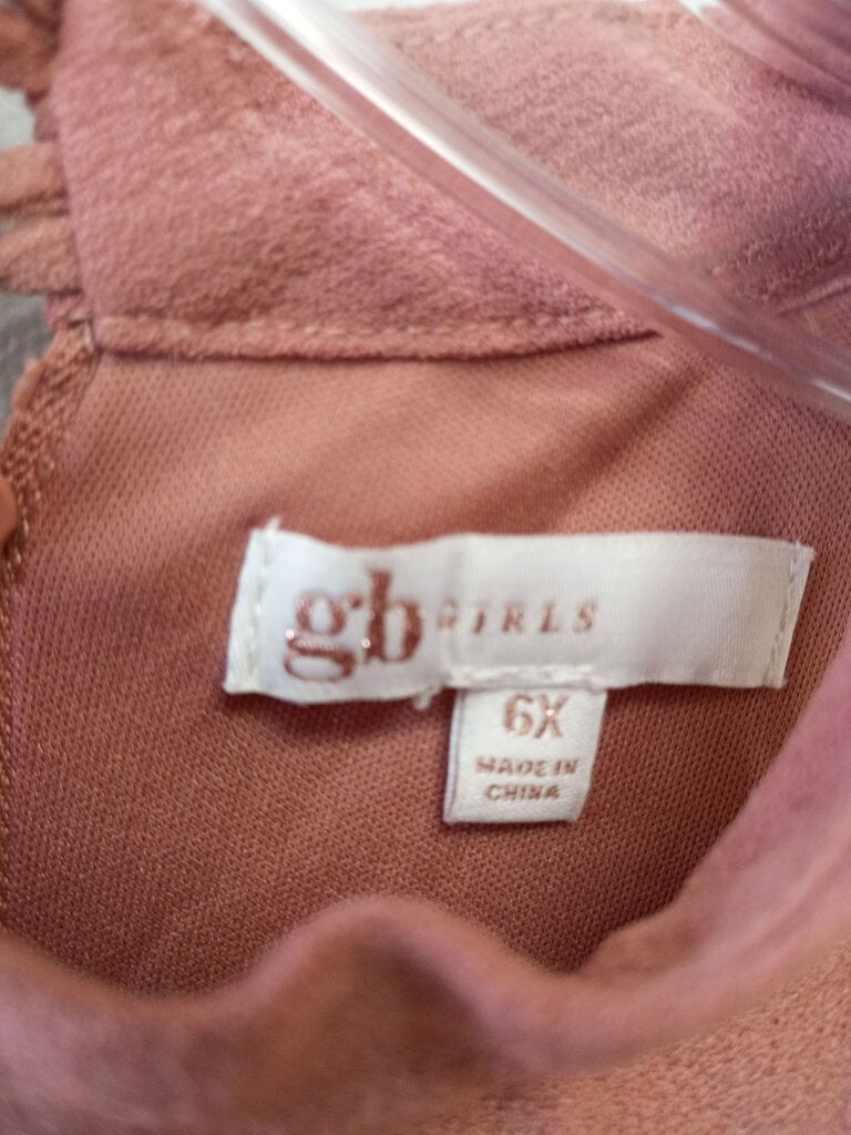 GB Girls Halter Dress in Rose Pink