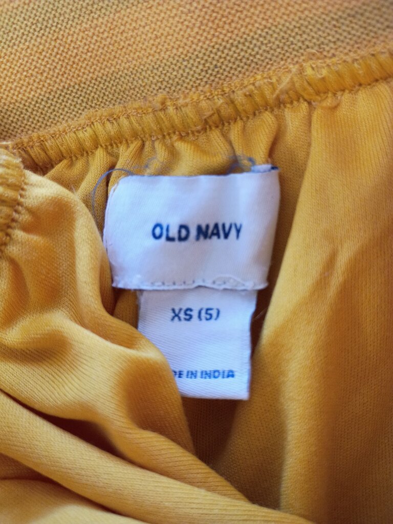 Old Navy Floral Yellow Skirt